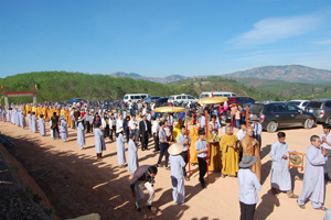Kon Tum province: ground-breaking ceremony for new Buddhist temple